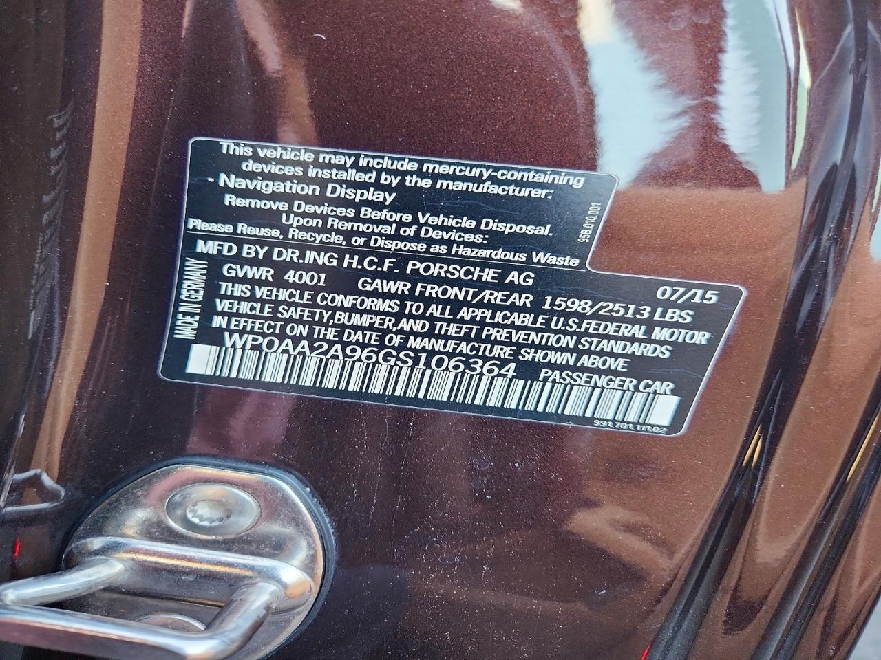 2016 Porsche 911 Carrera