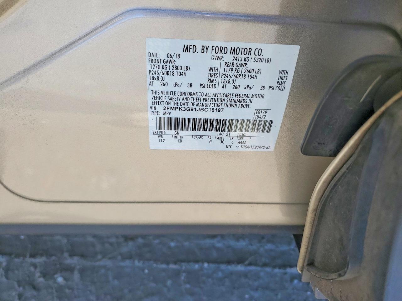 2018 Ford Edge se