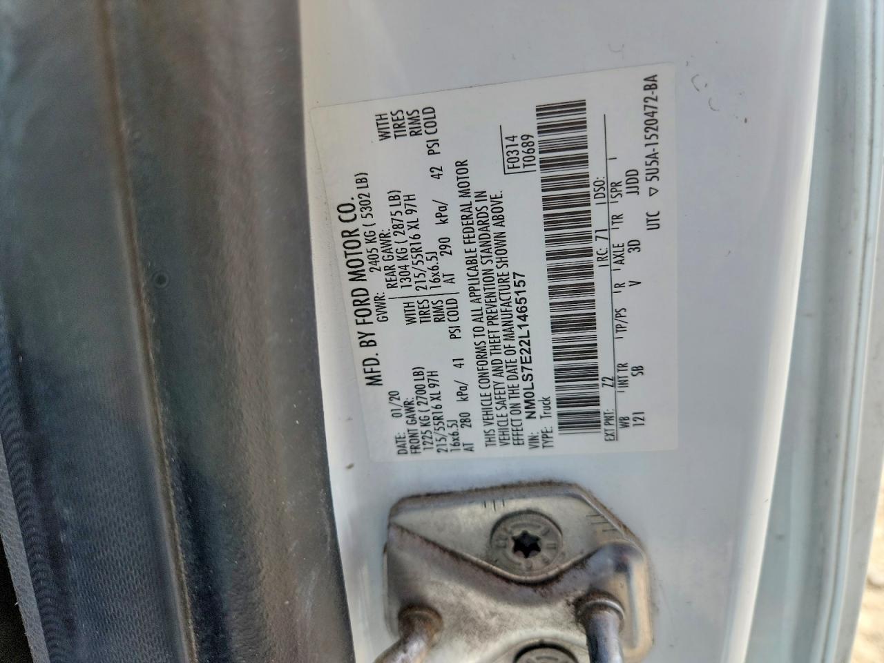 2020 Ford Transit Connect xl