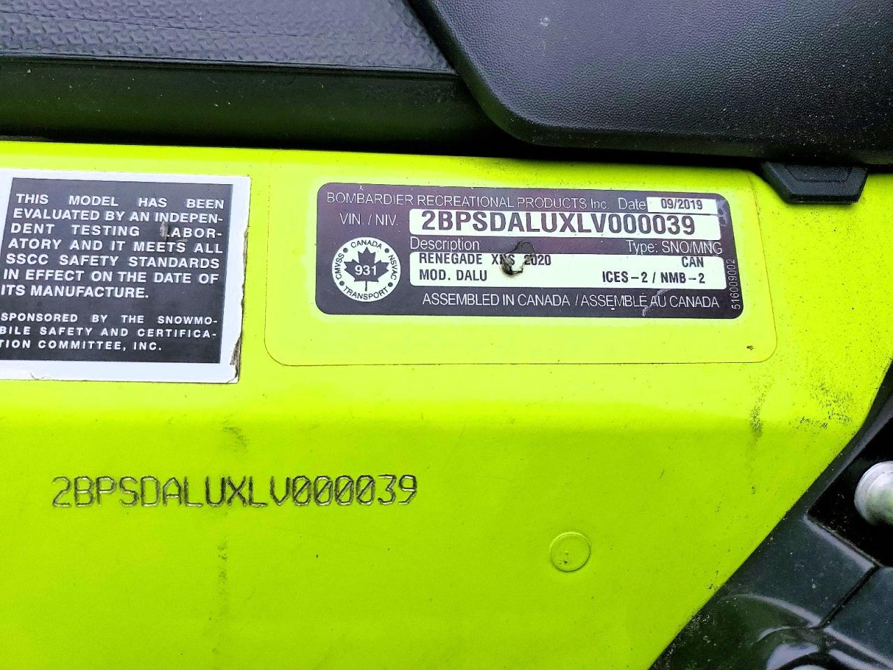 2020 Skidoo Summit X85