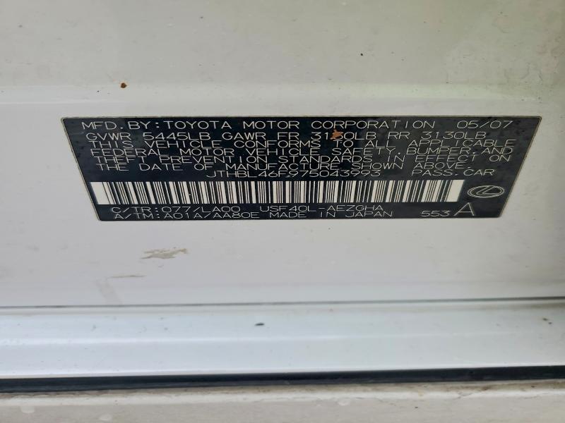 2007 Lexus Ls 460 Base