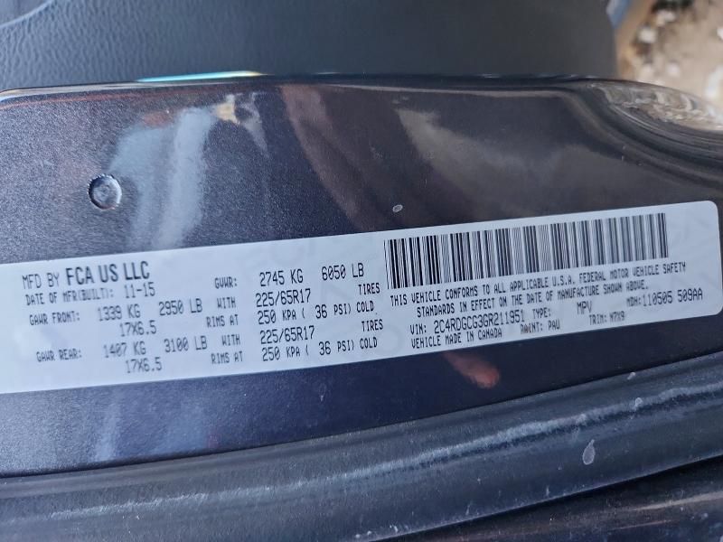 2016 Dodge Grand Caravan sxt