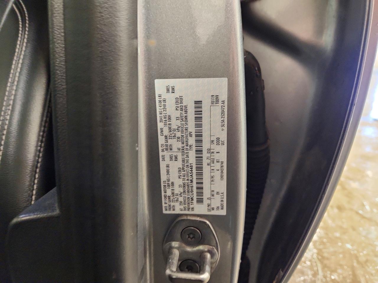 2021 Ford Escape sel