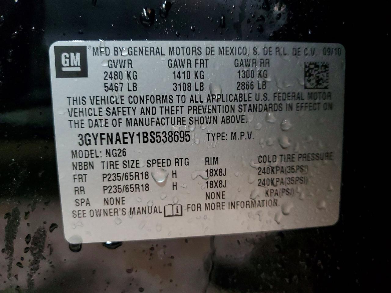 2011 Cadillac Srx Luxury Collection