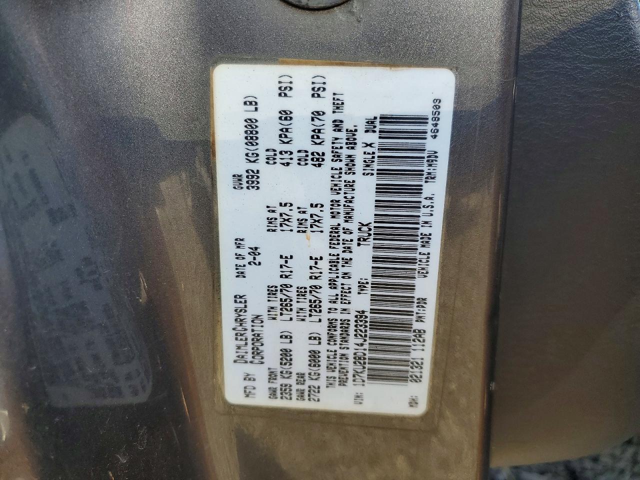 2004 Dodge Ram 2500 st