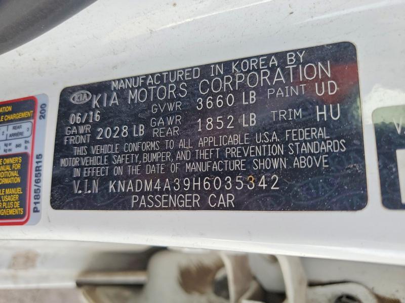 2017 KIA Rio lx