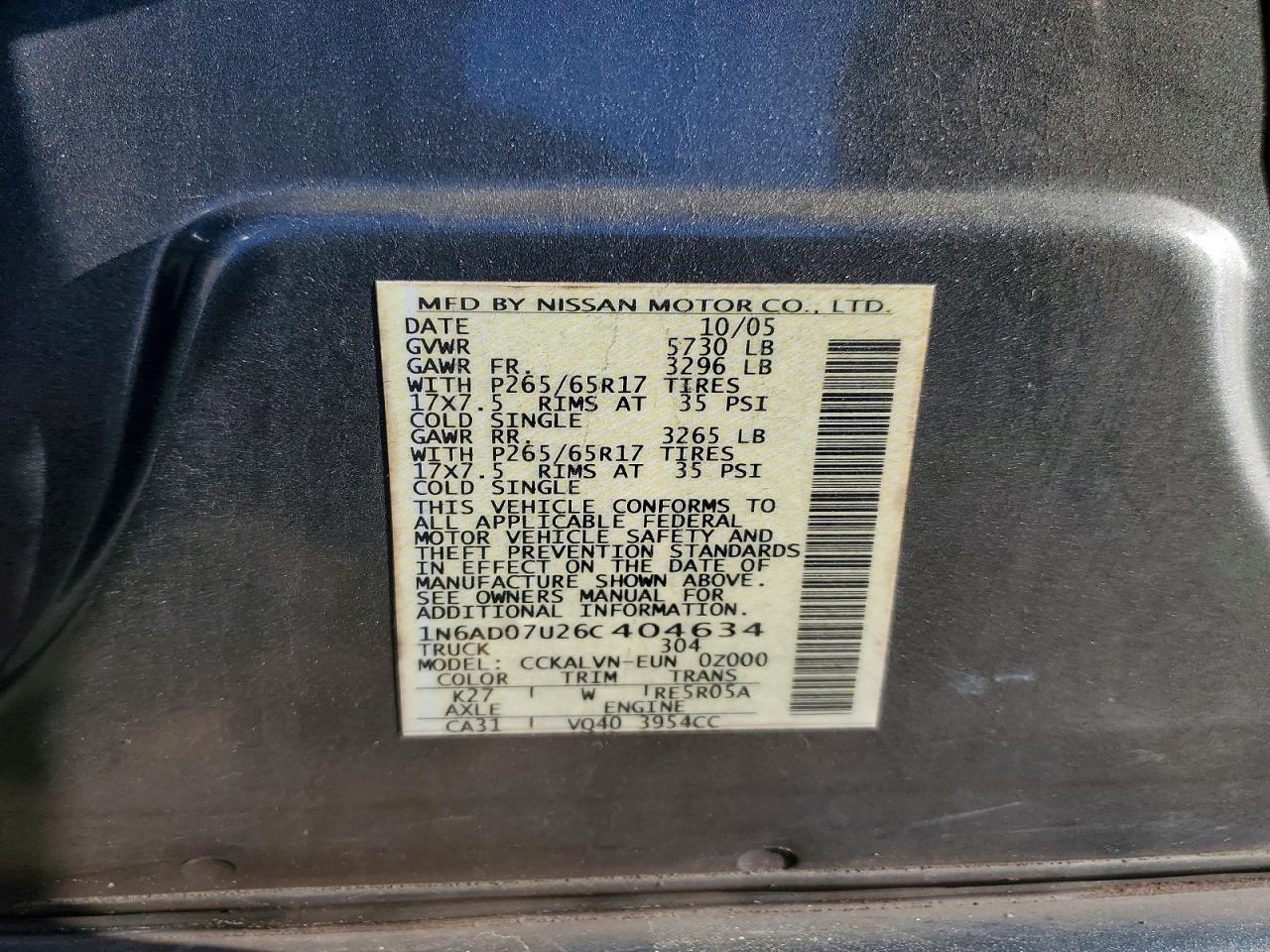 2006 Nissan Frontier SE