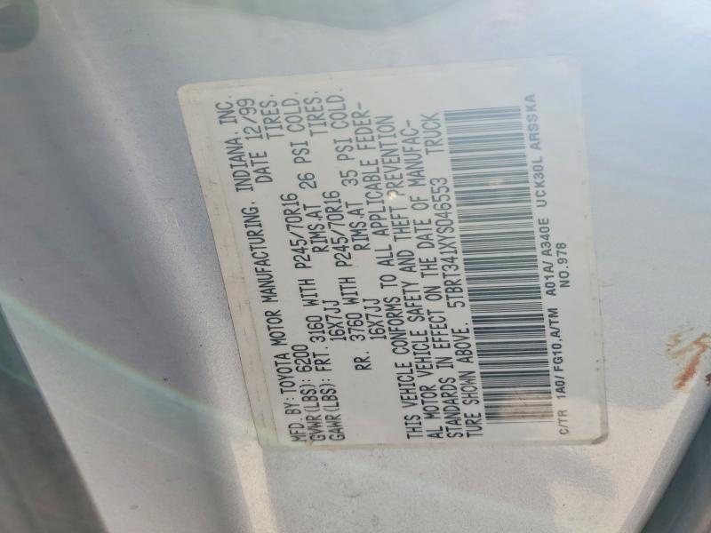 2000 Toyota Tundra Access Cab