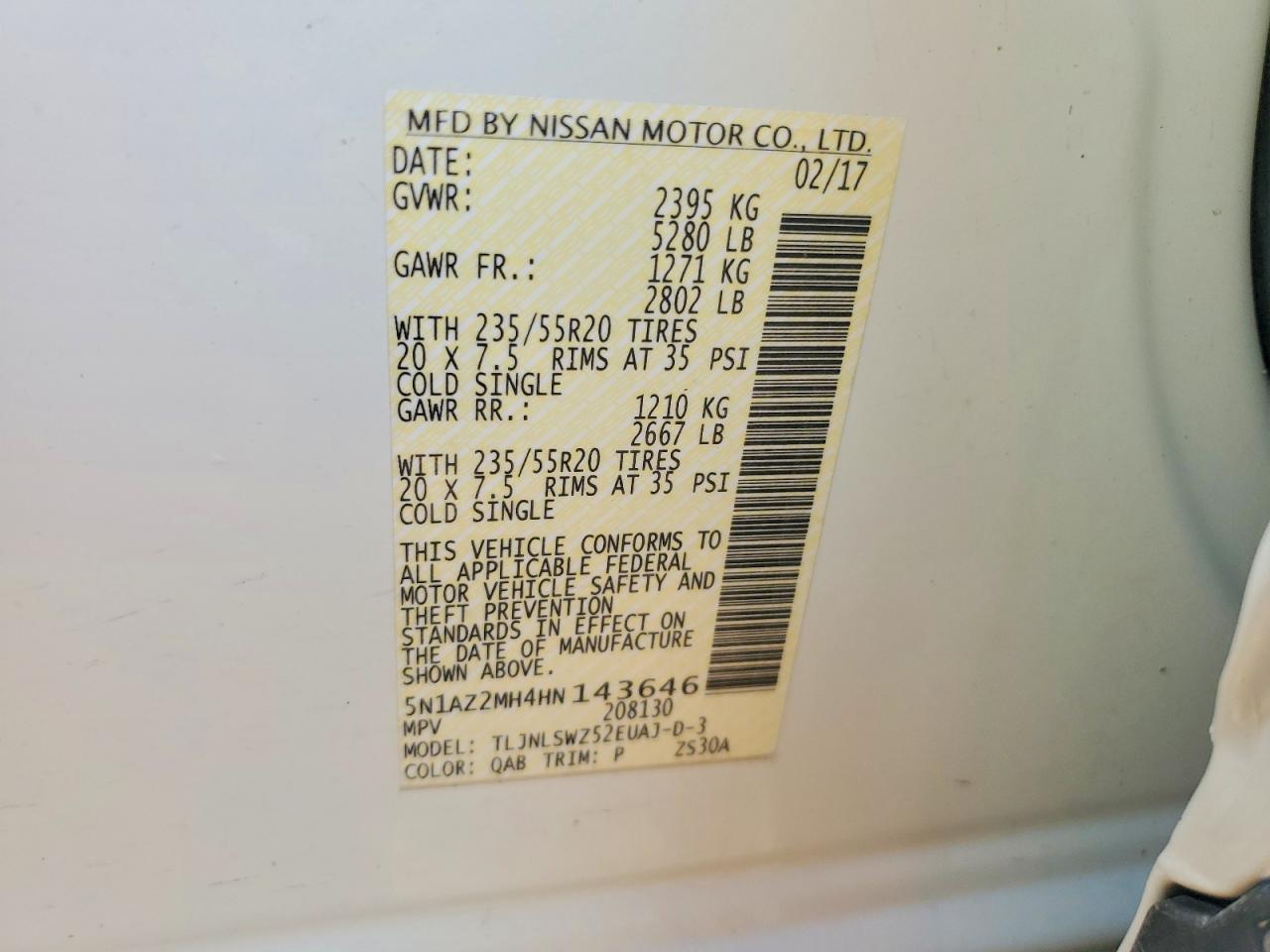 2017 Nissan Murano s