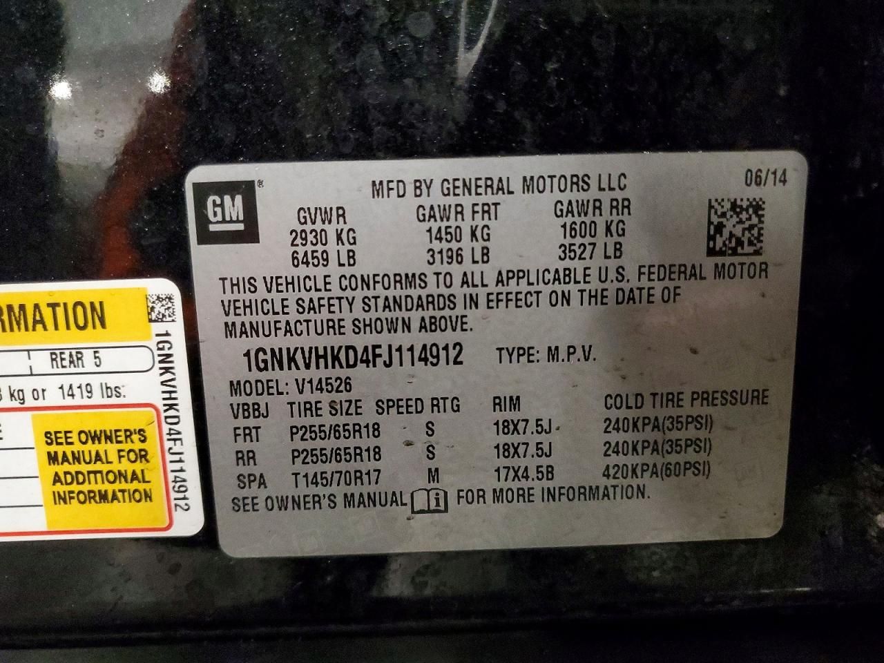 2015 Chevrolet Traverse lt