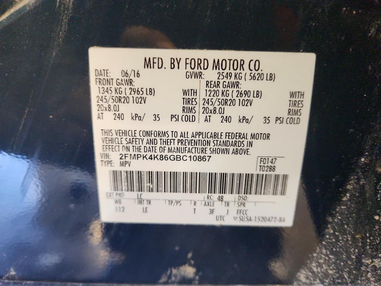 2016 Ford Edge Titanium