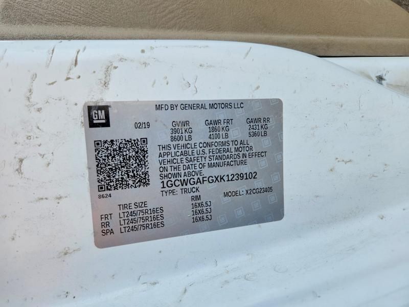 2019 Chevrolet Express 2500 Delivery van