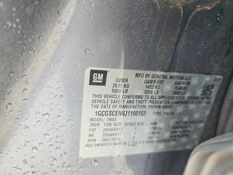 2018 Chevrolet Colorado lt