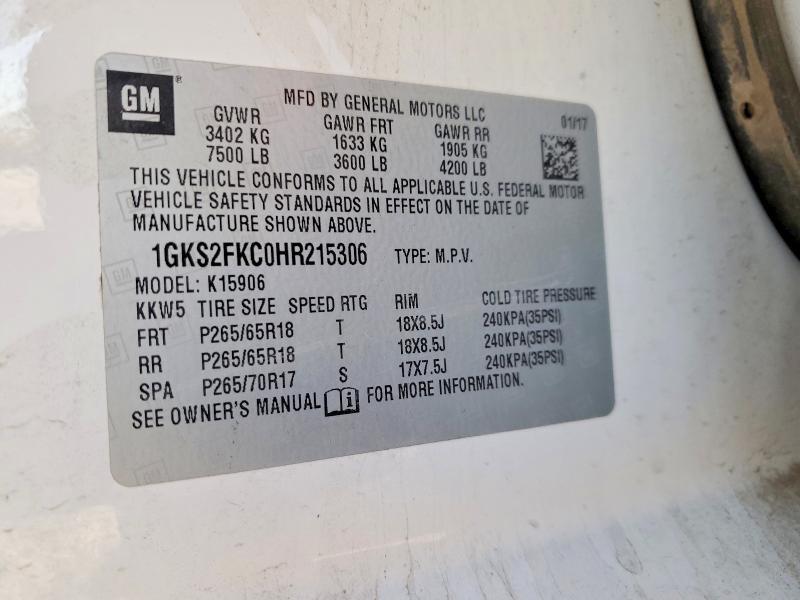 2017 GMC Yukon xl K1500 sle