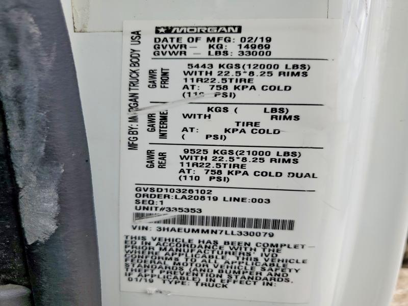 2020 International MV607 BOX Truck