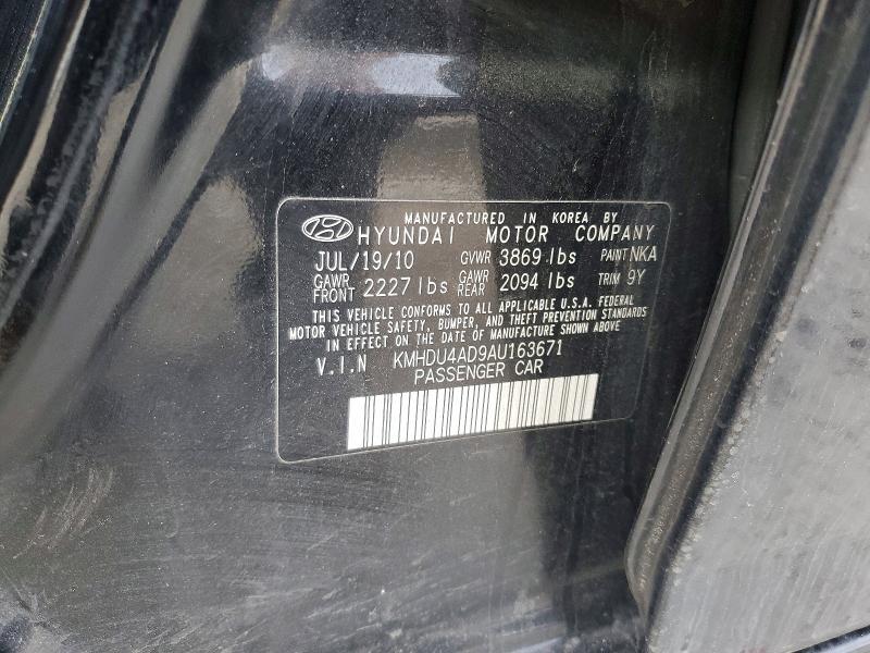 2010 Hyundai Elantra Blue