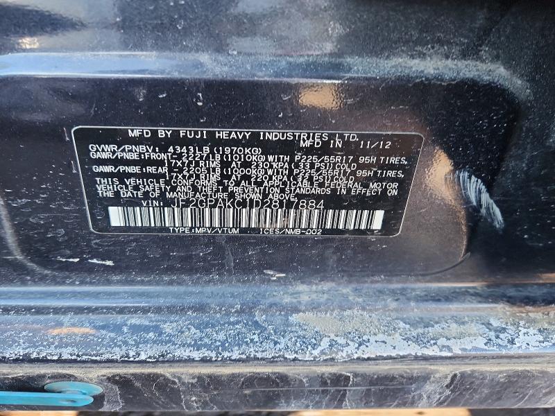2013 Subaru Xv Crosstrek 2.0 Limited