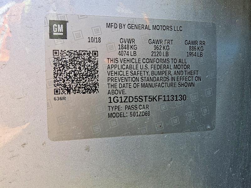 2019 Chevrolet Malibu lt