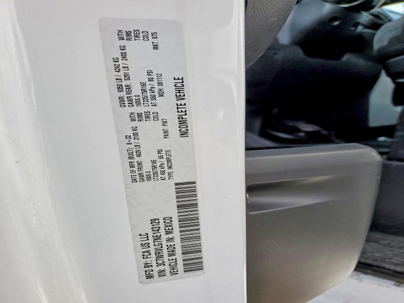 2022 Dodge Ram Promaster Delivery Truck