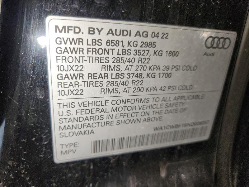 2022 Audi SQ8 Prestige