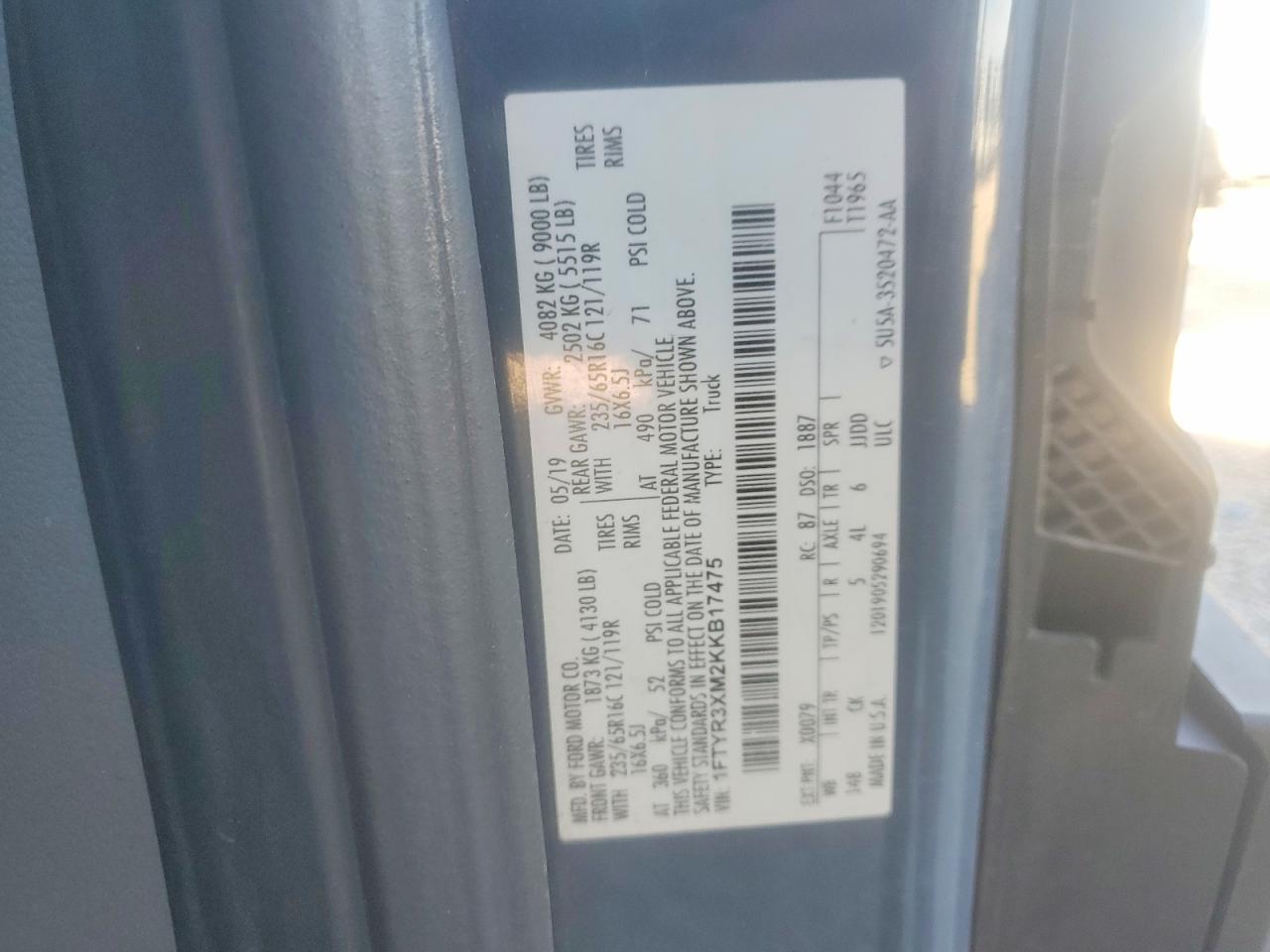 2019 Ford Transit T-250 Delivery van
