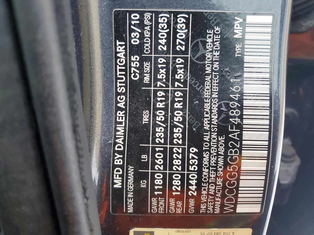 2010 Mercedes-Benz Glk 350