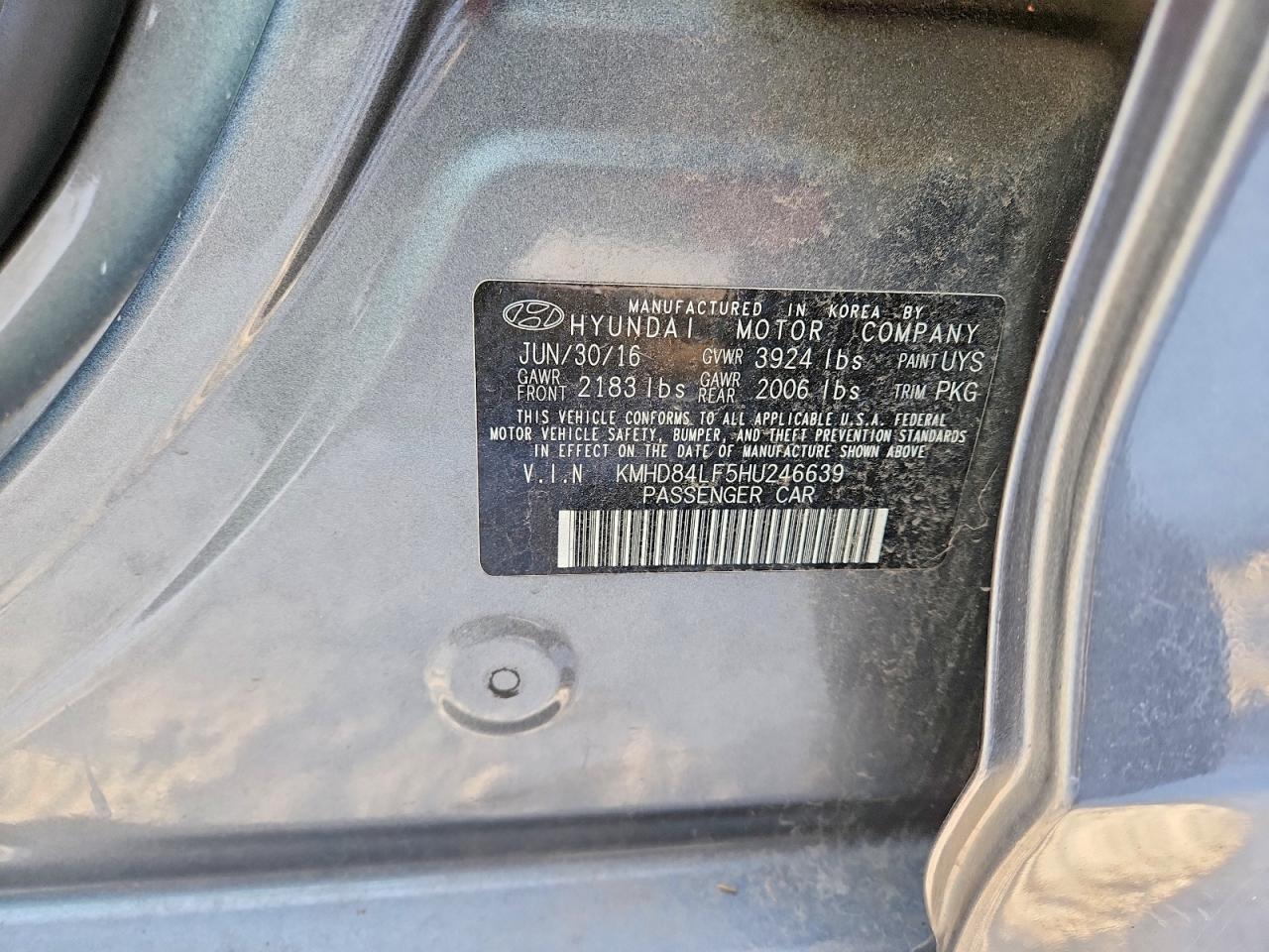 2017 Hyundai Elantra se