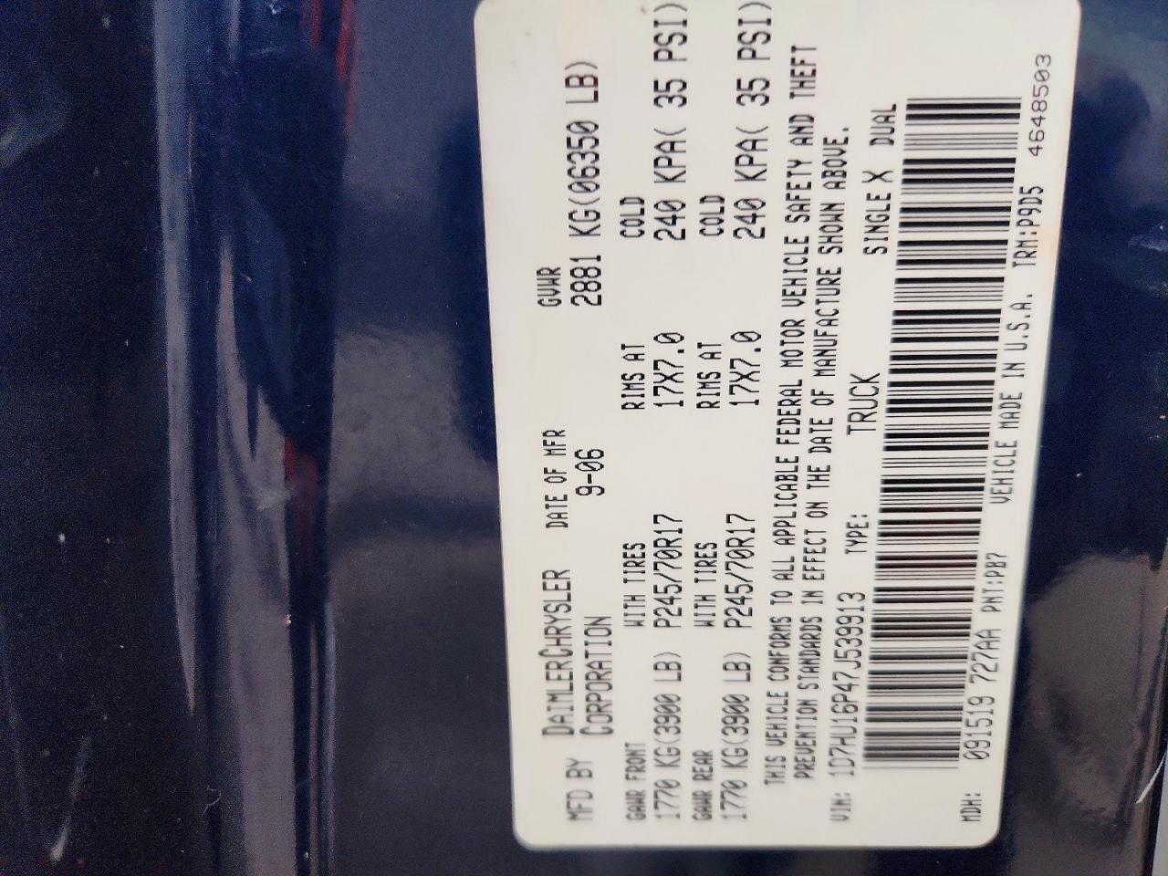 2007 Dodge RAM 1500 ST