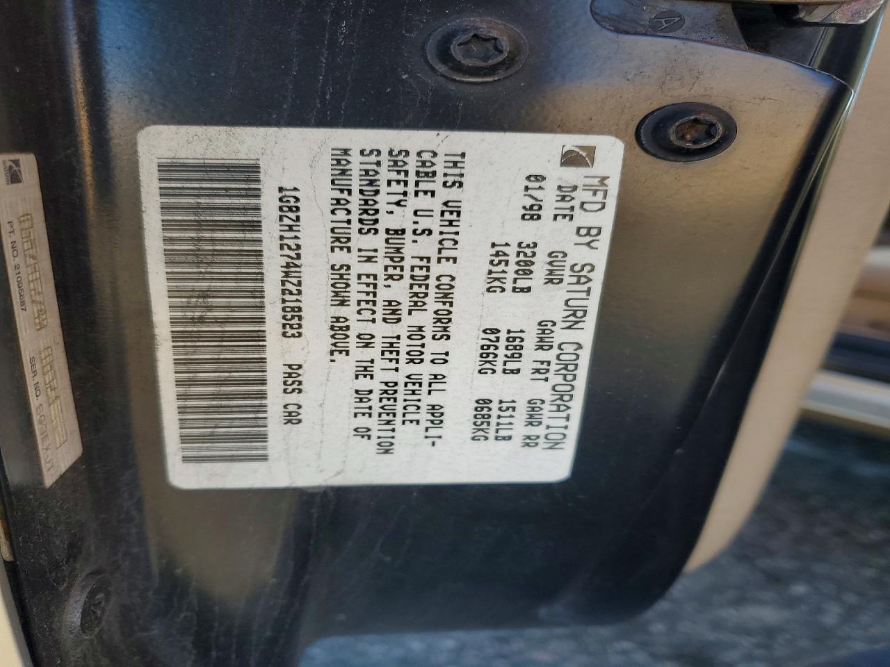 1998 Saturn SC2