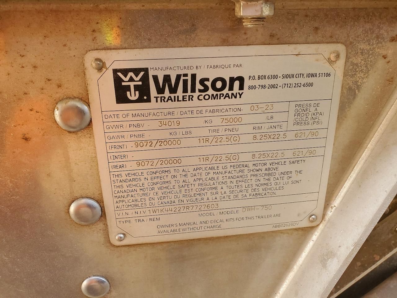 2024 Wilson Trailer-Trailer Other