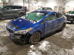 Vehiculos salvage en venta de Copart Elmsdale, NS: 2018 KIA Forte ex