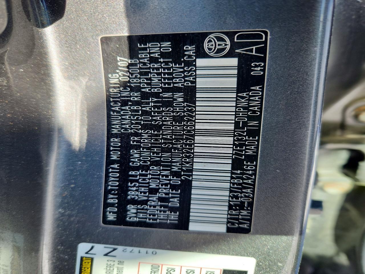 2007 Toyota Corolla Matrix xr