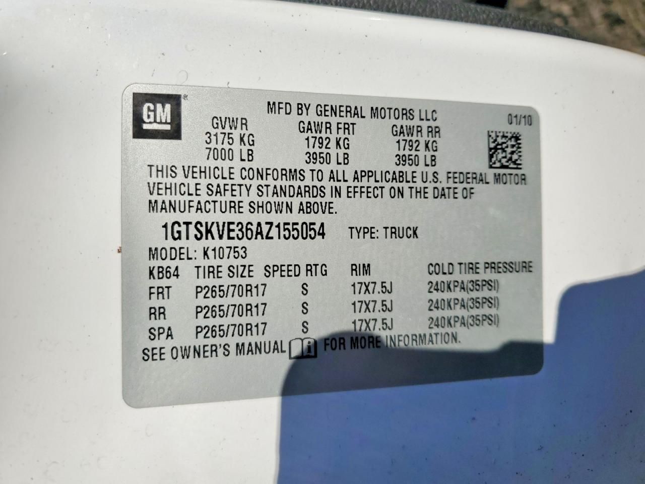 2010 GMC Sierra K1500 SLE