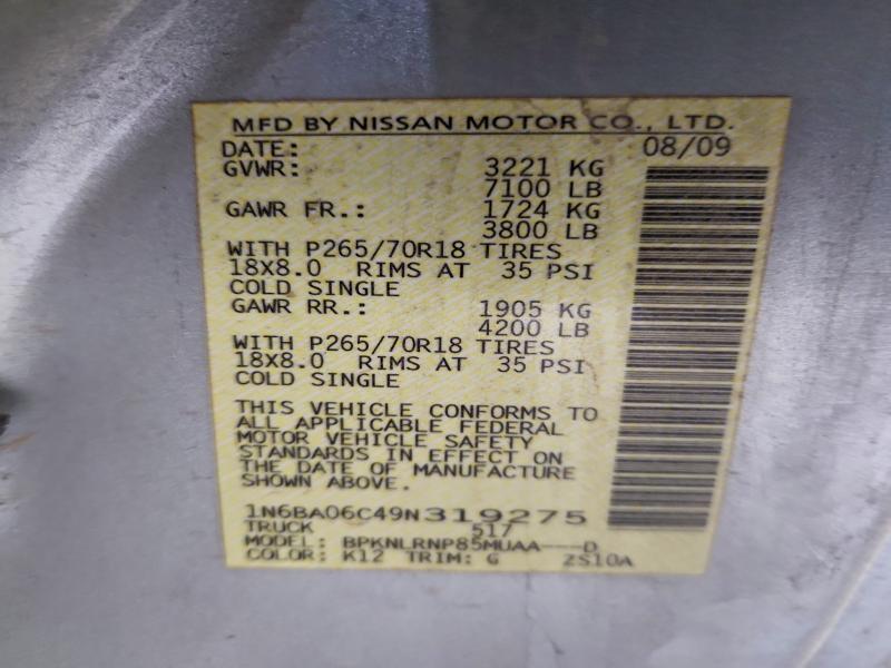 2009 Nissan Titan xe ffv