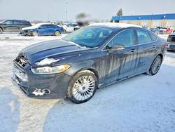 Salvage cars for sale from Copart Woodhaven, MI: 2015 Ford Fusion Titanium