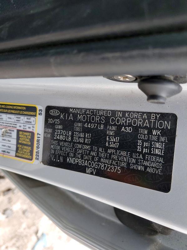 2016 KIA Sportage lx