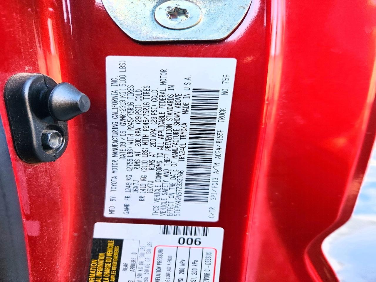 2007 Toyota Tacoma Base