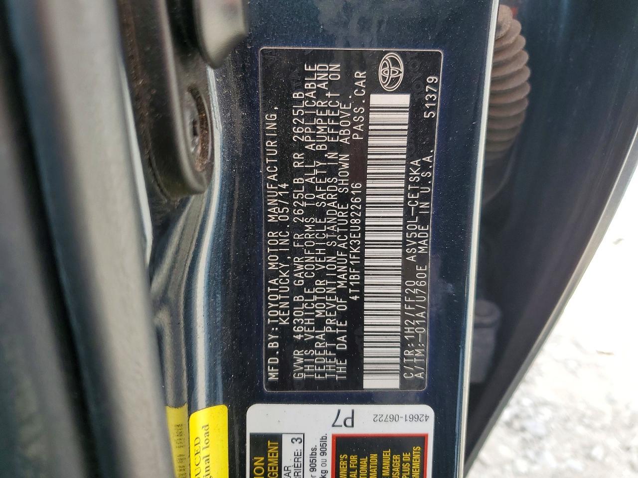 2014 Toyota Camry l
