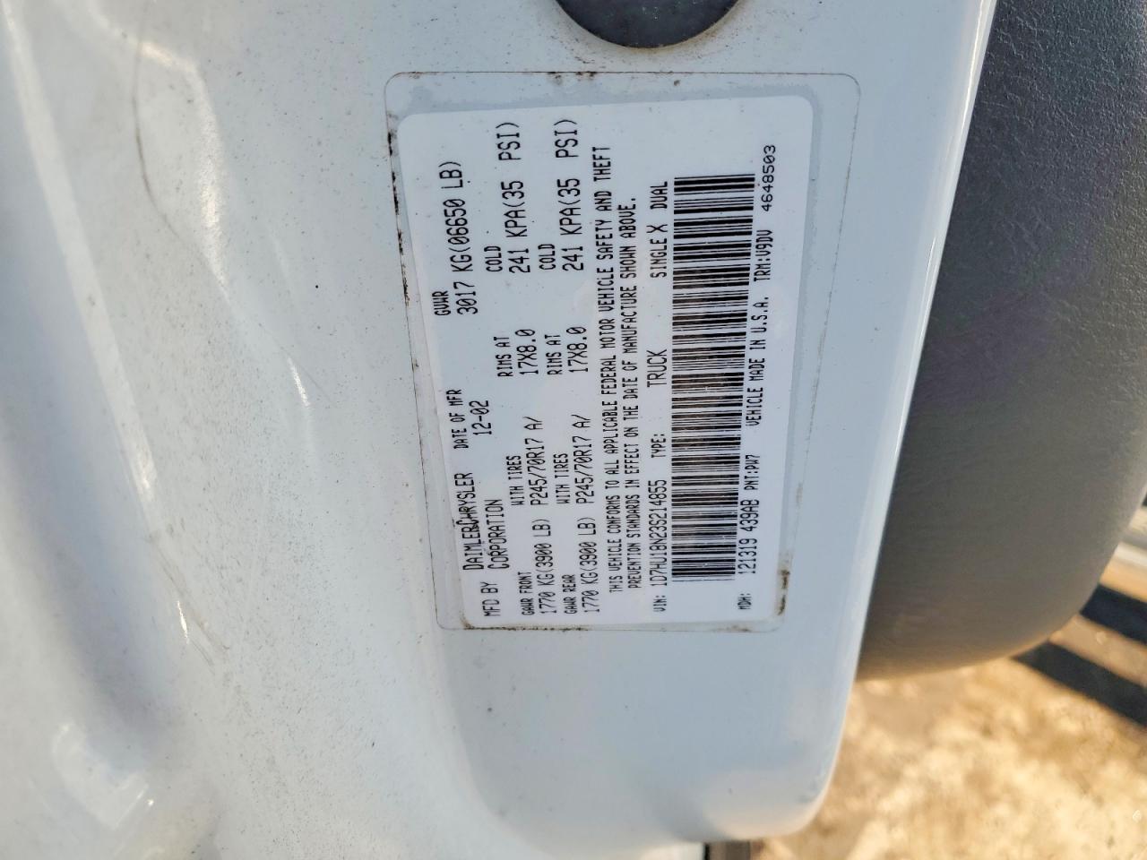 2003 Dodge Ram 1500 st
