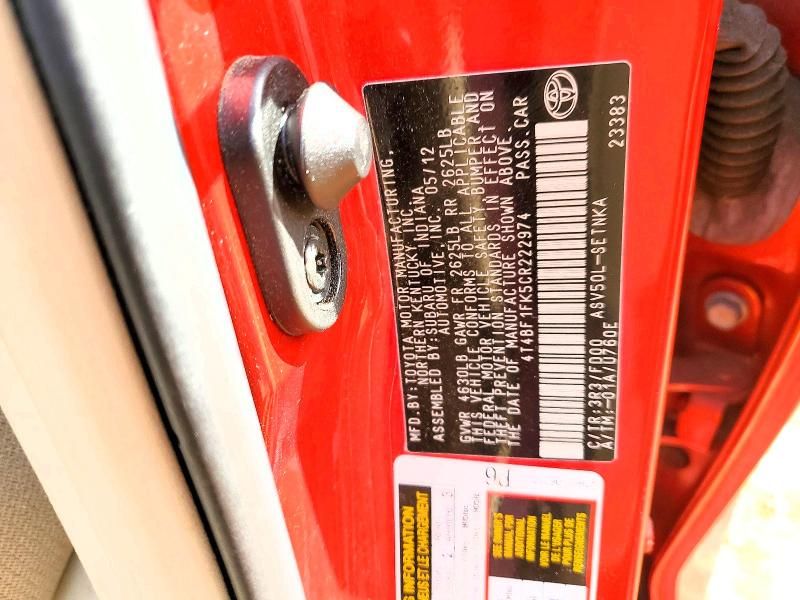 2012 Toyota Camry Base