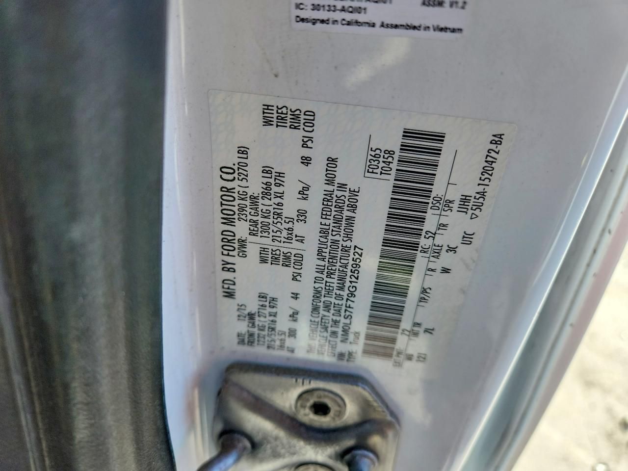 2016 Ford Transit Connect xlt