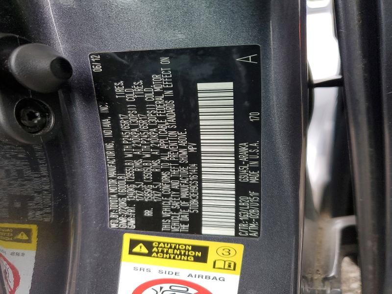 2012 Toyota Highlander se