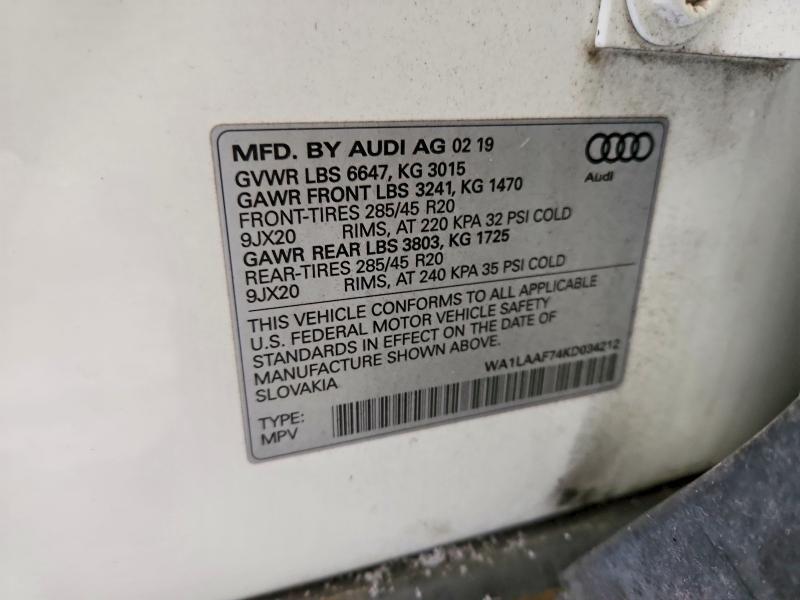 2019 Audi Q7 Premium Plus
