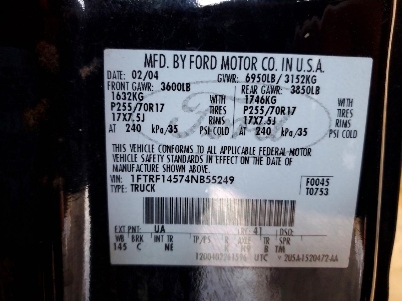2004 Ford F150