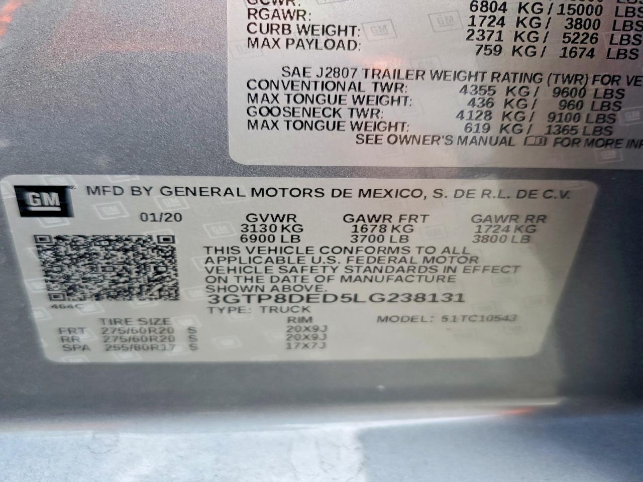 2020 GMC Sierra C1500 slt