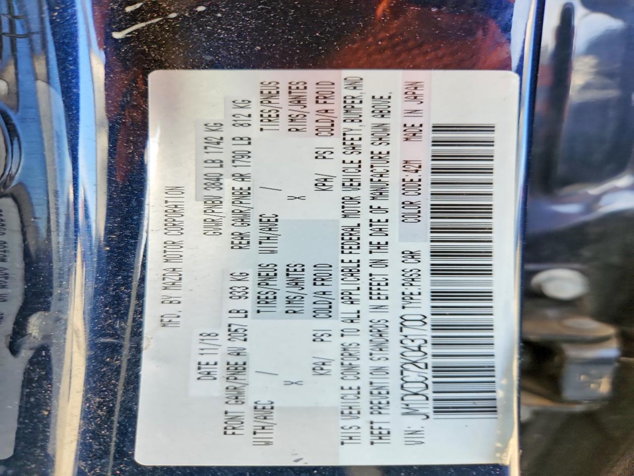 2019 Mazda Cx-3 Touring