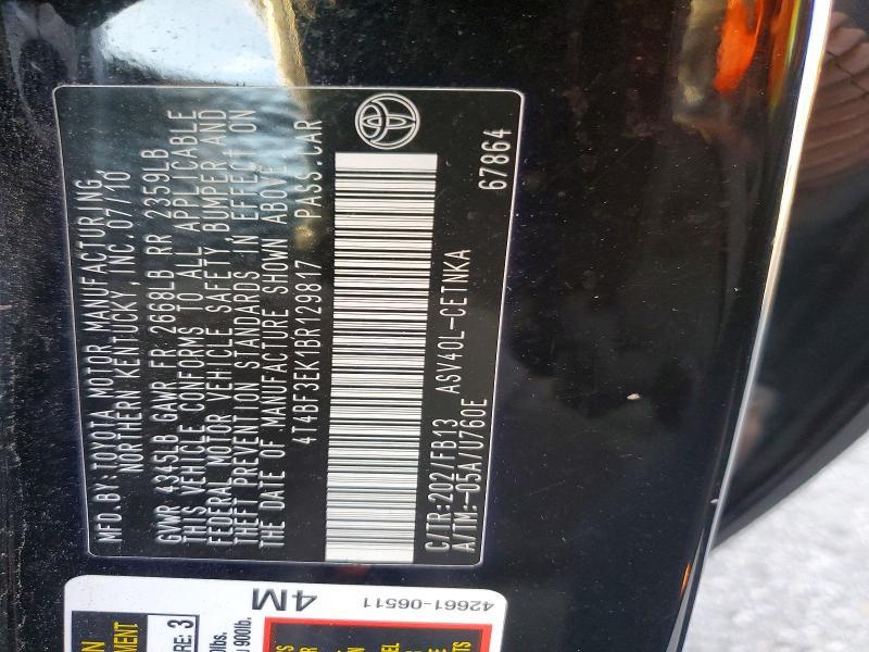 2011 Toyota Camry le