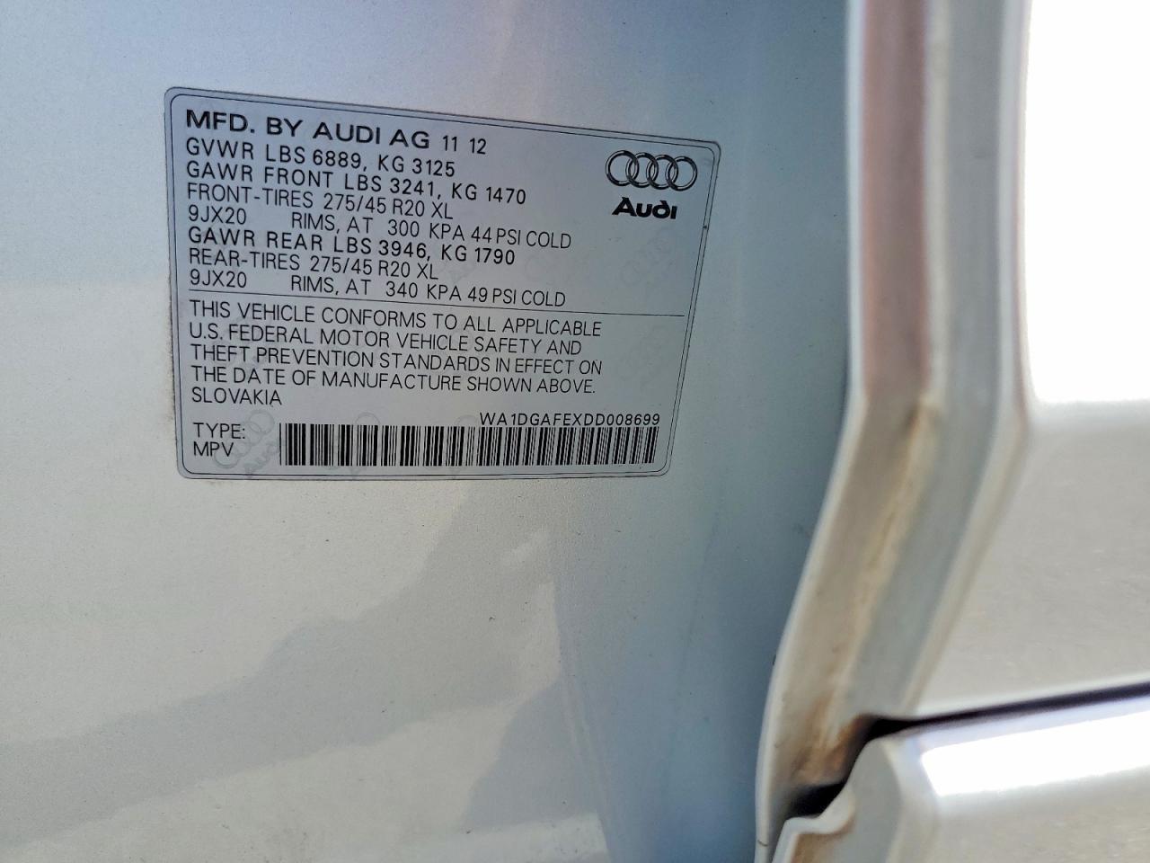 2013 Audi Q7 Prestige