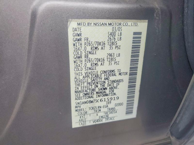 2005 Nissan Xterra off Road