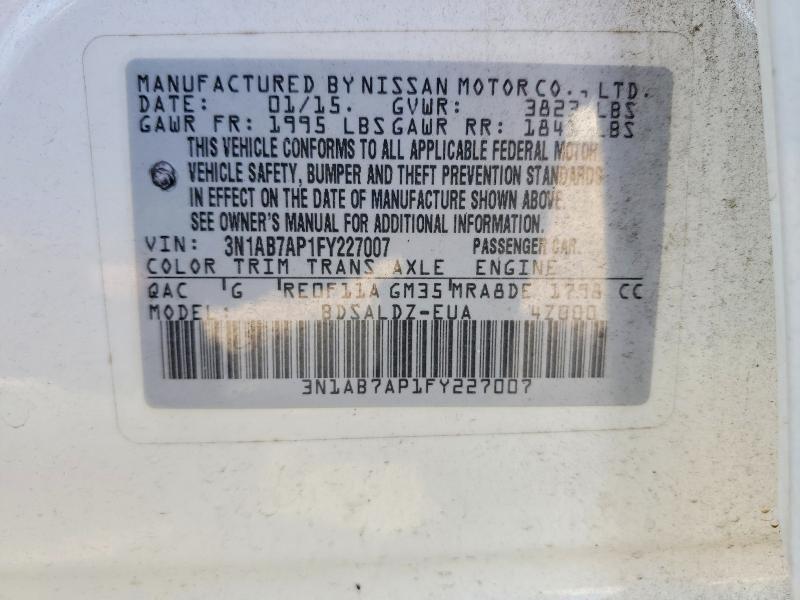 2015 Nissan Sentra s